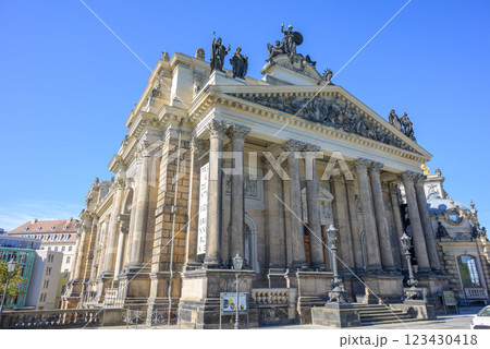 Dresden Academy of Fine Arts university of visual arts located on Bruhl's Terrace in Dresden, Saxony, Germany 123430418