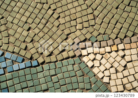 モザイク モザイク画 モザイク模様 123430789