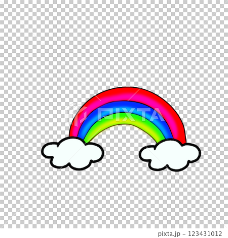 彩虹 天氣 雲 簡單 彩虹 多彩 123431012