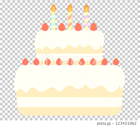 生日快樂生日蛋糕例證 生日快樂生日蛋糕例證 123431062