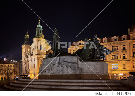 Old Town Square Staromestske namesti, historic square in the Old Town quarter of Prague, the capital of the Czech Republic Old Town Square Staromestske namesti, historic square in the Old Town quarter of Prague, the capital of the Czech Republic 123432975