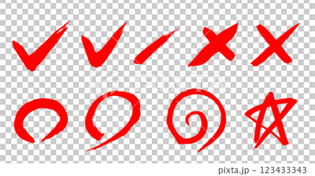 手書き採点セット まる チェック 手書き採点セット まる チェック 123433343