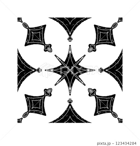 vector illustration of a floral ornament 123434284