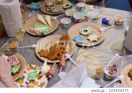 Join a fun Creative Cookie Decorating Activity with colorful icing and sprinkles for all Join a fun Creative Cookie Decorating Activity with colorful icing and sprinkles for all 123434375