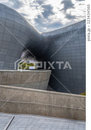 Dongdaemun Design Plaza landmark in Seoul, South Korea 123434560