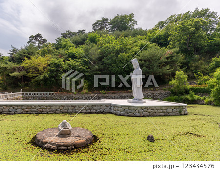 Naksansa Korean Buddhist temple complex in the Jogye order in Gangwon Province South Korea 123434576