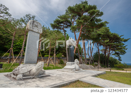 Naksansa Korean Buddhist temple complex in the Jogye order in Gangwon Province South Korea Naksansa Korean Buddhist temple complex in the Jogye order in Gangwon Province South Korea 123434577