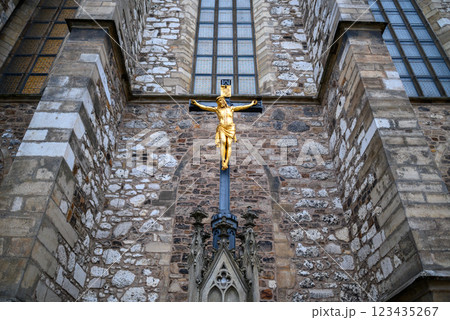 Cathedral of Saints Peter and Paul, Roman Catholic cathedral on the Petrov hill in Brno, Czech Republic 123435267