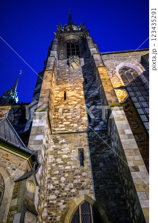 Cathedral of Saints Peter and Paul, Roman Catholic cathedral on the Petrov hill in Brno, Czech Republic 123435291