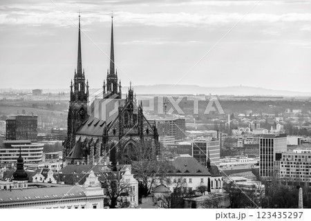 Cathedral of Saints Peter and Paul, Roman Catholic cathedral on the Petrov hill in Brno, Czech Republic 123435297