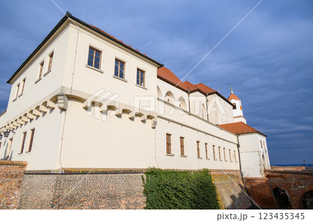 Spilberk Castle, historic fortress on a hilltop above downtown Brno, South Moravian region of the Czech Republic Spilberk Castle, historic fortress on a hilltop above downtown Brno, South Moravian region of the Czech Republic 123435345