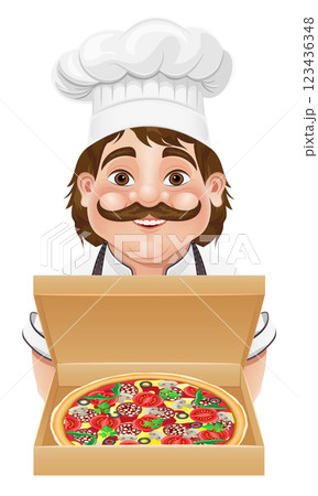 chef man preparing dishes and food in the kitchen vector illustration chef man preparing dishes and food in the kitchen vector illustration 123436348