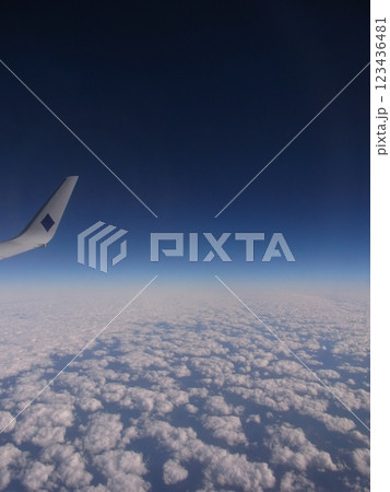 空から見下ろす地球 空から見下ろす地球 123436481