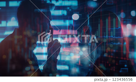 株式市場のインサイダー取引の概念 123436556