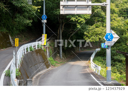 【徳島県道6号】百井別れのような交差点 123437929