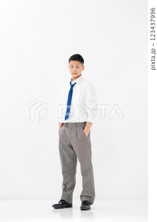 男子 高校生 制服 ワイシャツ 男子 高校生 制服 ワイシャツ 123437996