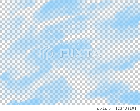 絵本の様な可愛い水彩パステル青い雲の背景イラスト 123438101