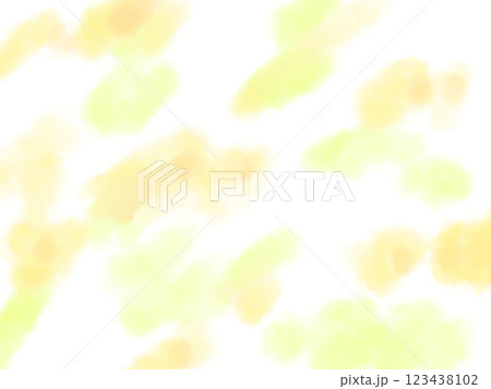 絵本のようなかわいい水彩で描くミモザの背景イラスト素材 123438102