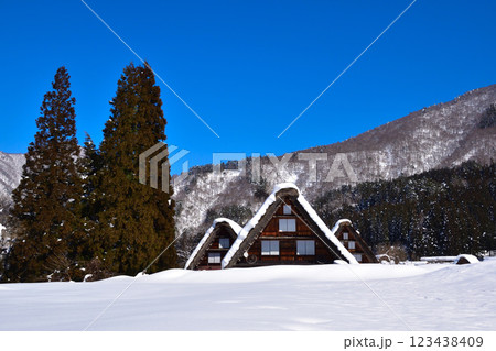 冬 白川郷 冬 白川郷 123438409