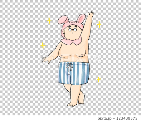 うさぎおじさん うさぎおじさん 123439375