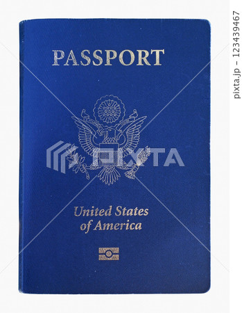 American passport isolated on a white background 123439467