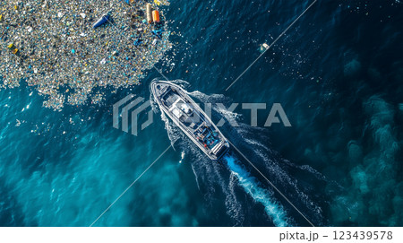 海を守るテクノロジー – 海洋プラスチックを.. 123439578