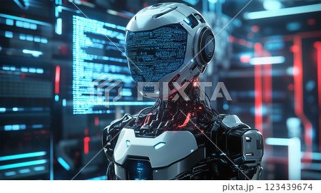 ロボットの視点で見るデジタルインターフェー. 123439674