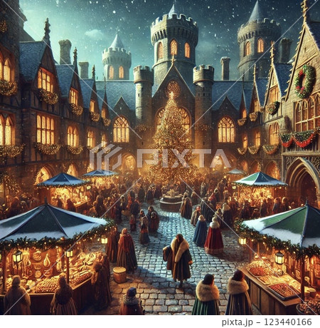 クリスマスイラスト 123440166