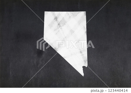 Map of Nevada drawn on a blackboard Map of Nevada drawn on a blackboard 123440414