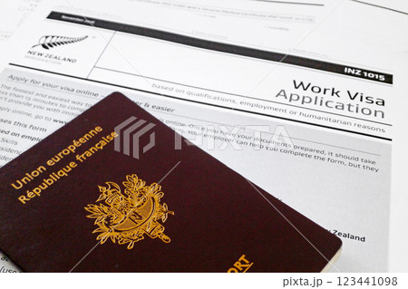 Work visa application form for New Zealand 123441098