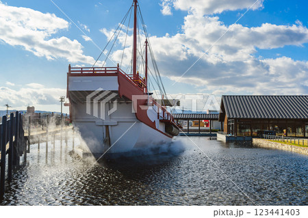 平城宮跡歴史公園  復原遣唐使船 123441403
