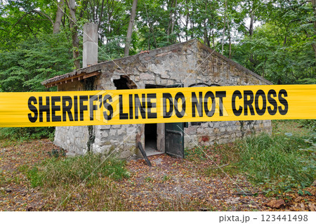 Sheriff's line do not cross 123441498