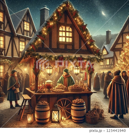 クリスマスイラスト 123441940