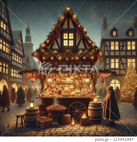 クリスマスイラスト 123441997