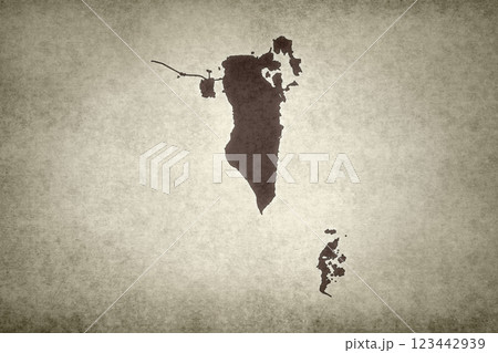 Map of Bahrain printed on a paper Map of Bahrain printed on a paper 123442939