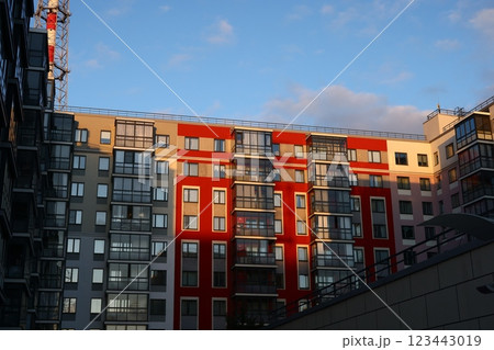 Exploring Modern Urban Architecture Defined by Its Colorful Facade and Design Elements 123443019