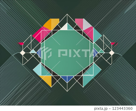 モダンなジオメトリック ビジネス背景 モダンなジオメトリック ビジネス背景 123443360