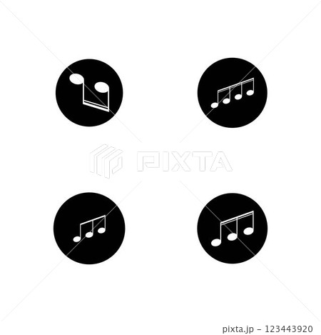Music note Icon Vector Music note Icon Vector 123443920