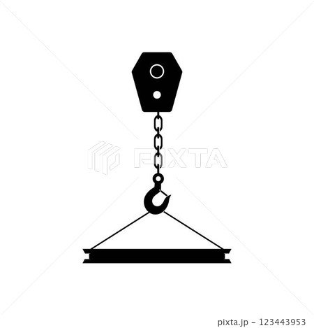 Crane hook logo vector Crane hook logo vector 123443953