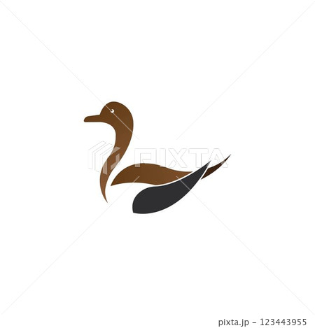 Duck logo vector 123443955