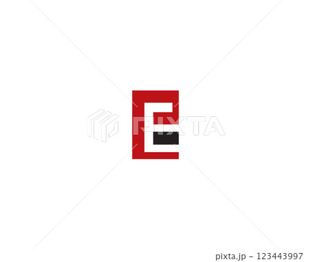initial letter pe logo 123443997