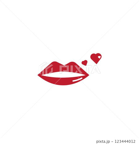 Vector Kiss. Sexy Lips 123444012
