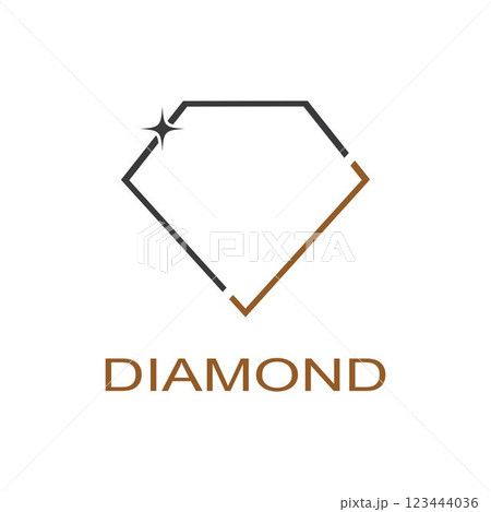Diamond logo vector template Diamond logo vector template 123444036