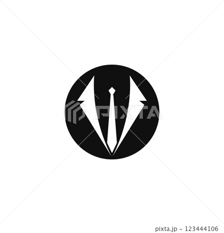 Tuxedo gentleman logo design vector Tuxedo gentleman logo design vector 123444106