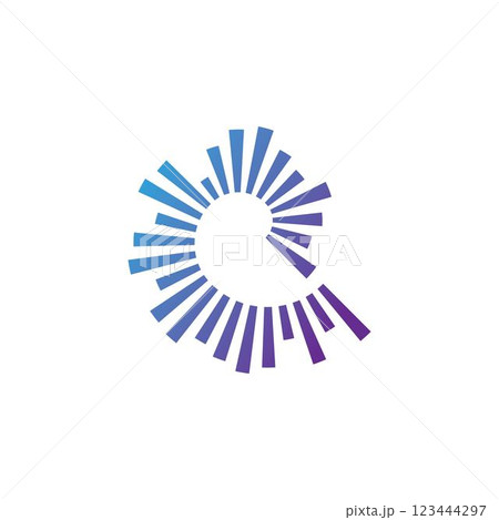 sound wave ilustration logo vector 123444297