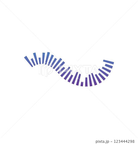 sound wave ilustration logo vector 123444298