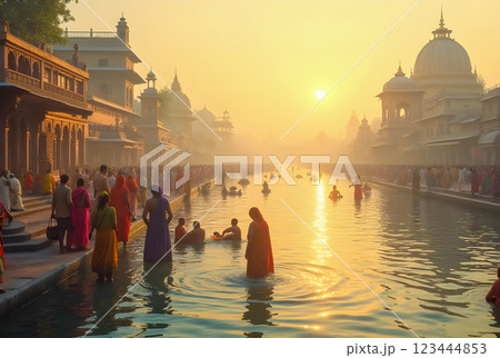 people on embankment 123444853