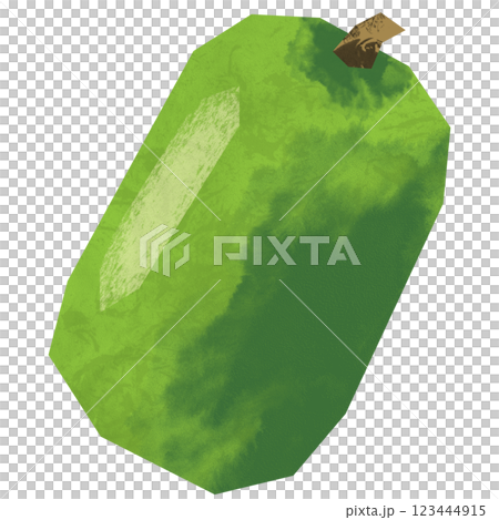 Paper-cut style winter melon 123444915