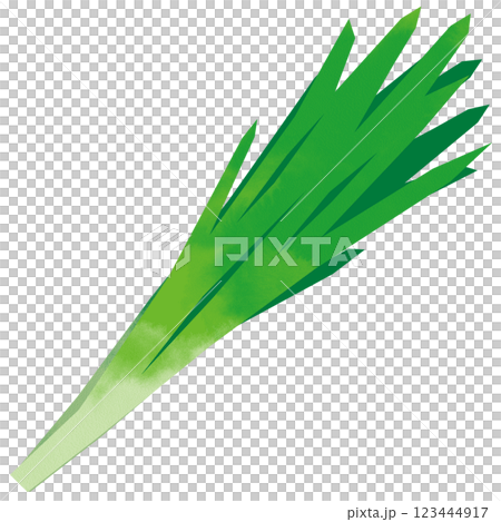 Paper-cut style chives 123444917