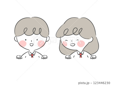 Illustration of a Student Holding Something 123446230